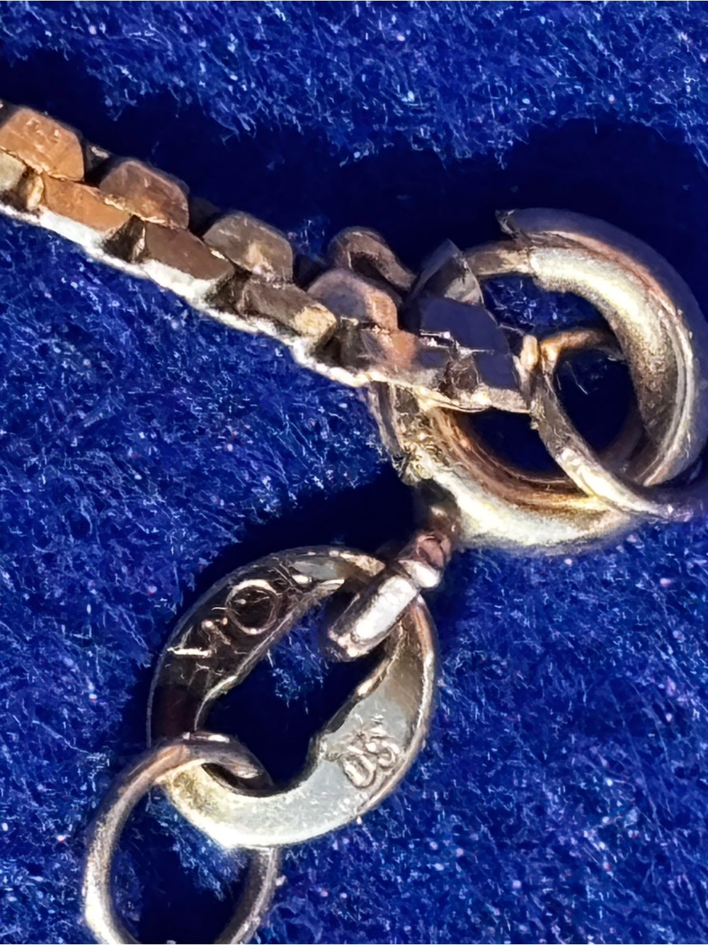 10K Solid Gold Chain Anklet - Picture 3 of 5